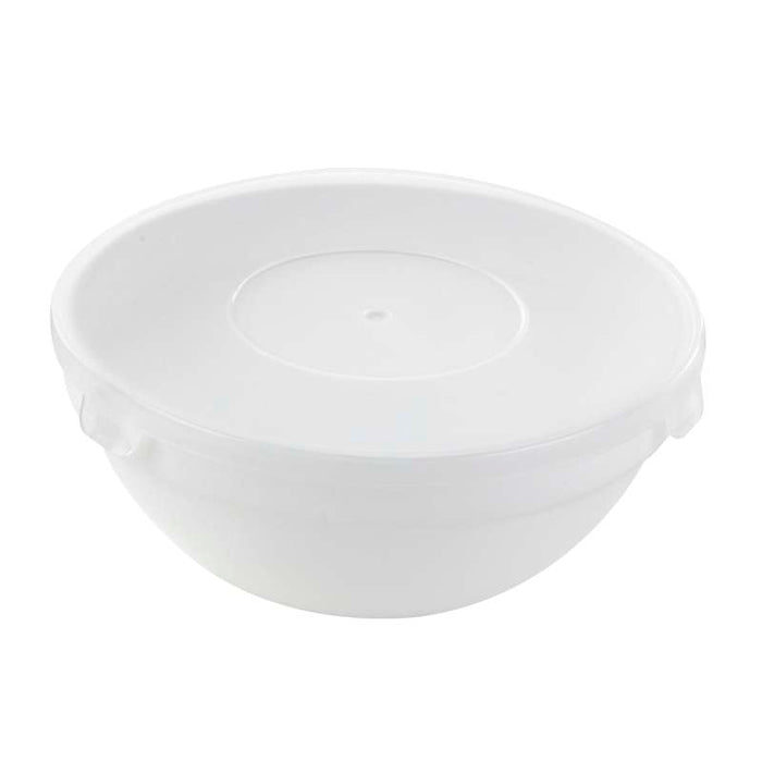 Combo Bol CookShow verre opale + Couv en plastique PP  H50mm 250ml-36Pcs
