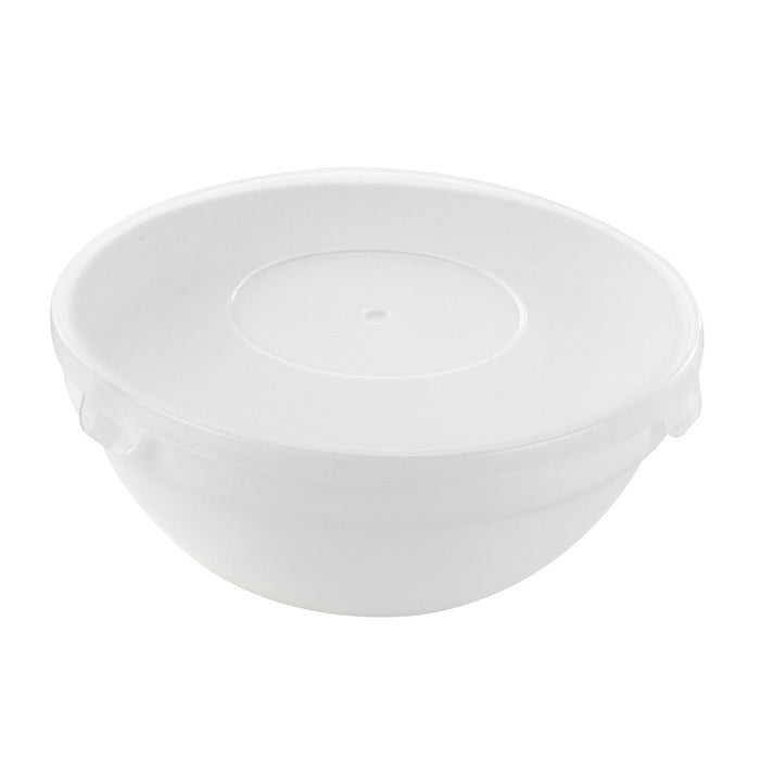 Combo Bol CookShow verre opale + Couv en plastique PP  H50mm 250ml-36Pcs