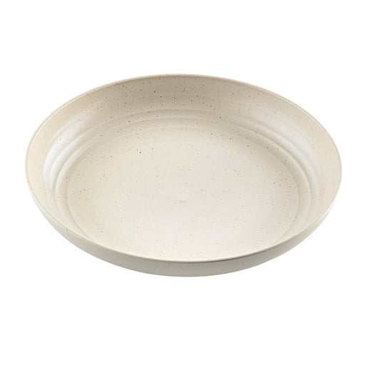 HUSKLY Assiette réemployable composite beige  H30mm-96Pcs
