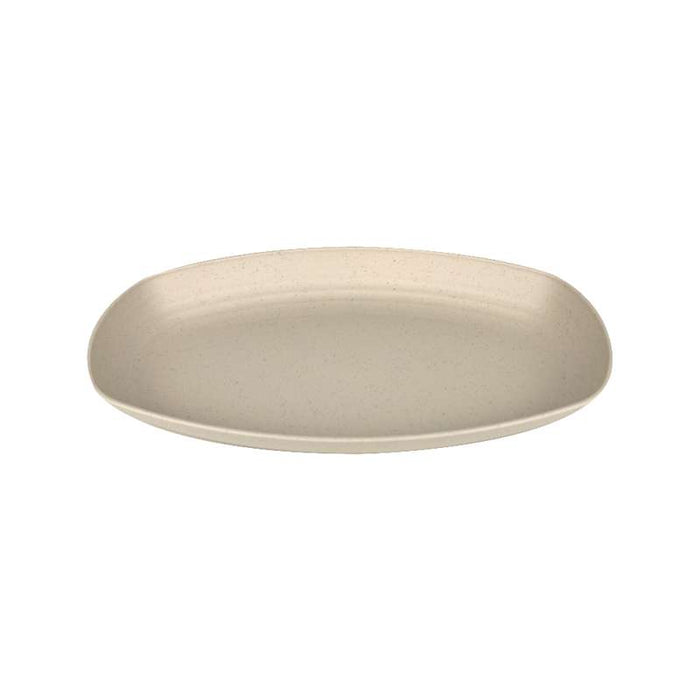 Huskly assiette ovale réemployable composite beige 290x180mm H32mm-48Pcs