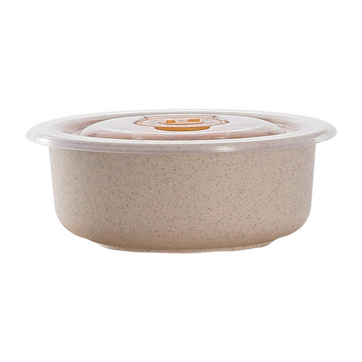 Bol réutilisable en composite beige avec couvercle en plastique PP  H75mm 900ml-20Pcs