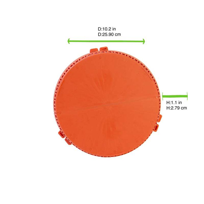 Boîte à pizza ronde réemployable Ø260mm H28mm - 12Pcs
