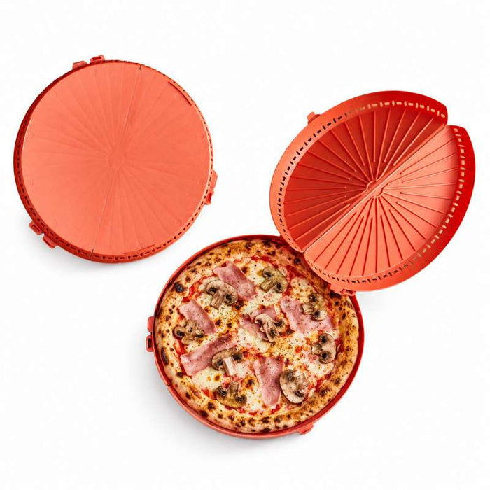 Boîte à pizza ronde réemployable Ø260mm H28mm - 12Pcs