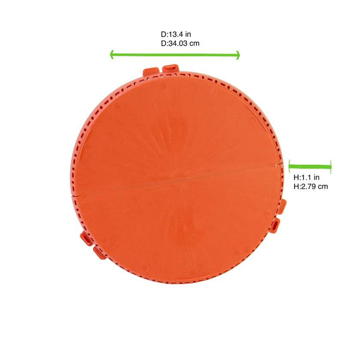 Boîte ronde réutilisable pour pizza Ø340mm H28mm - 12Pcs