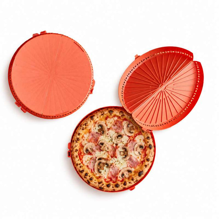 Boîte ronde réutilisable pour pizza Ø340mm H28mm - 12Pcs