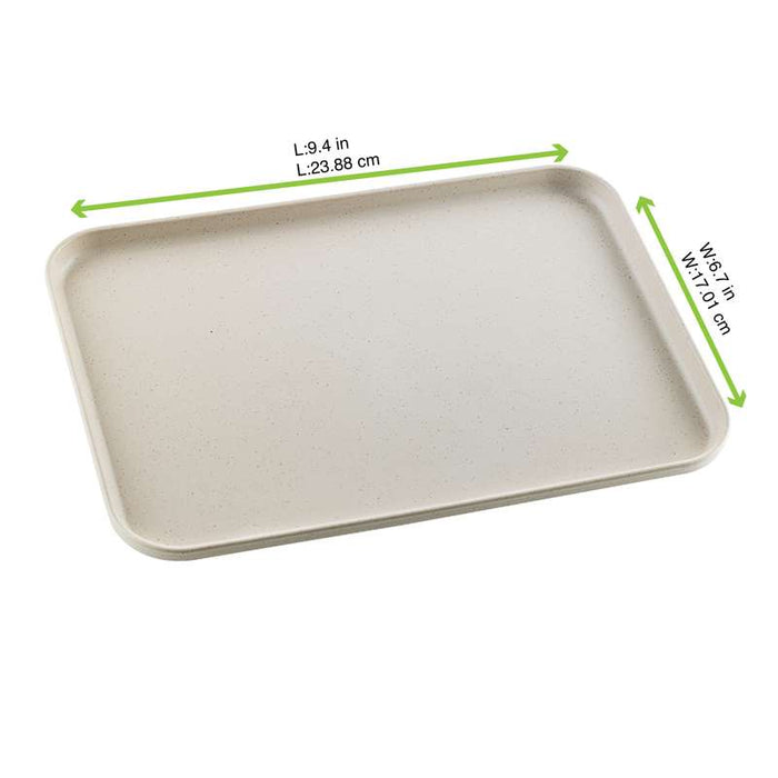 Plateau réemployable en composite beige 240x170mm H16mm-40Pcs