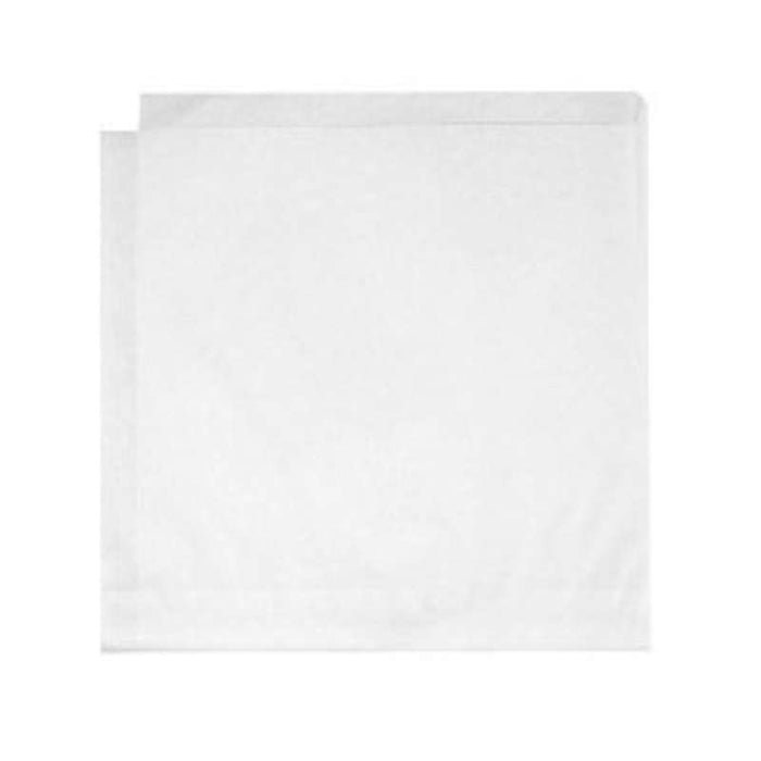 Sachet pochette en papier blanc ingraissable ouvert 2 côtés 130x130mm - 8000Pcs
