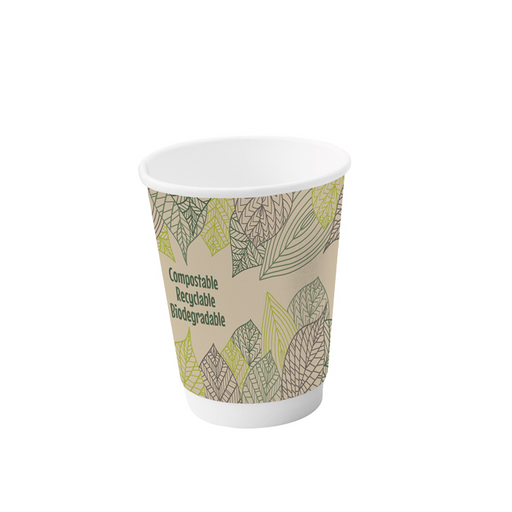 Vaso de cartón con doble capa 340ml A110mm - 6Uds