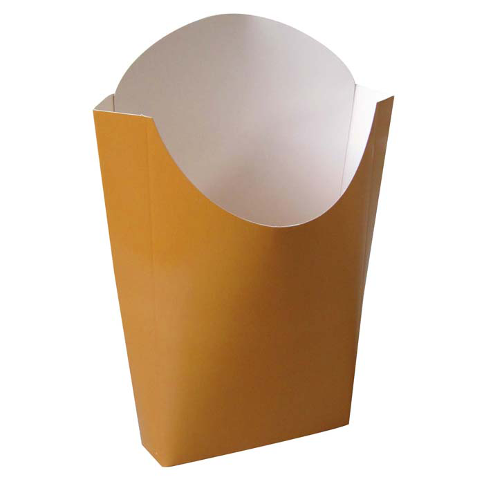 Pochette kraft couleur pour frites 55x120mm H152mm 500ml-1000Pcs