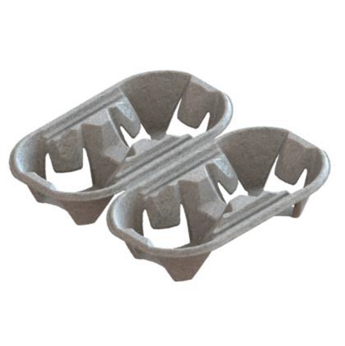 Porte gobelets en cellulose pour 4 gobelets sécable pour 2x2 gobelets 200x210mm H40mm-480Pcs