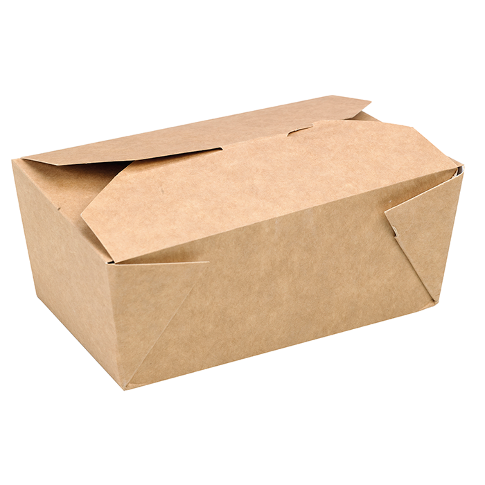 Boite repas carton kraft  155x117mm H50mm 800ml-450Pcs