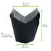 Caissette de cuisson forme tulipe en papier noir ingraissable   H80mm-1200Pcs