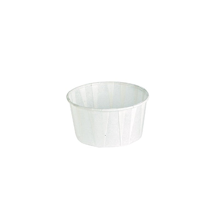 Pot papier plissé kraft avec Boite distributrice   H30mm 120ml - 5000Pcs