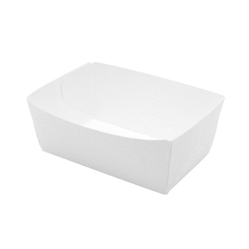 Bandeja de cartón blanco 850ml 150x90mm A50mm - 250Uds