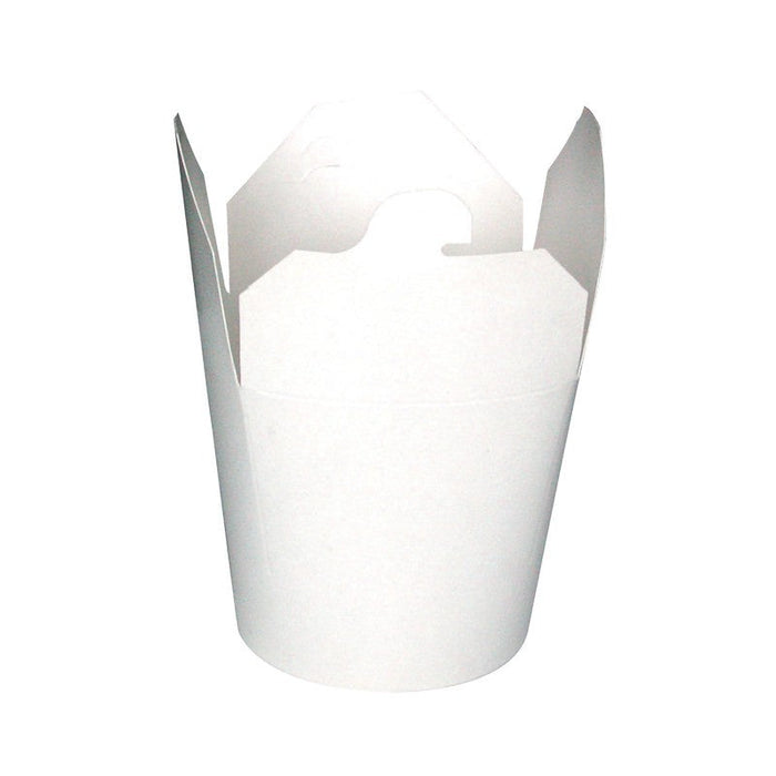 Pot carton rond carton blanc fermeture à encoche   H100mm 450ml - 500Pcs