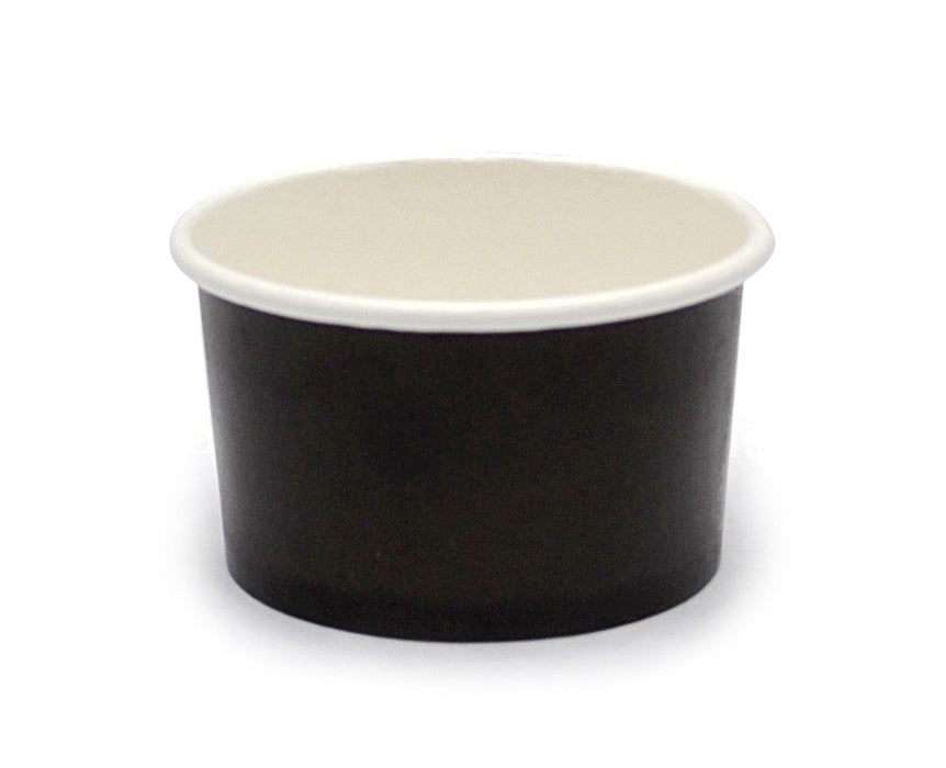 Tarrina de cartón negra para caliente/frío 60ml Ø62mm A35mm - 50Uds