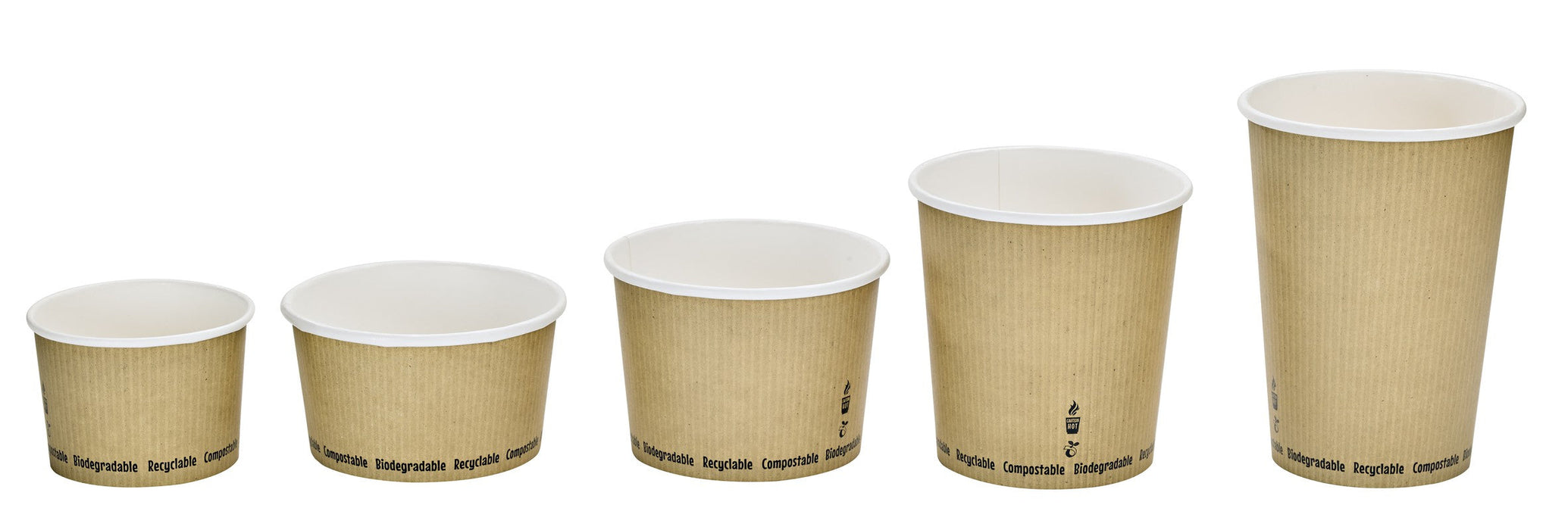 Pot à soupe carton blanc   H80mm 450ml - 500Pcs