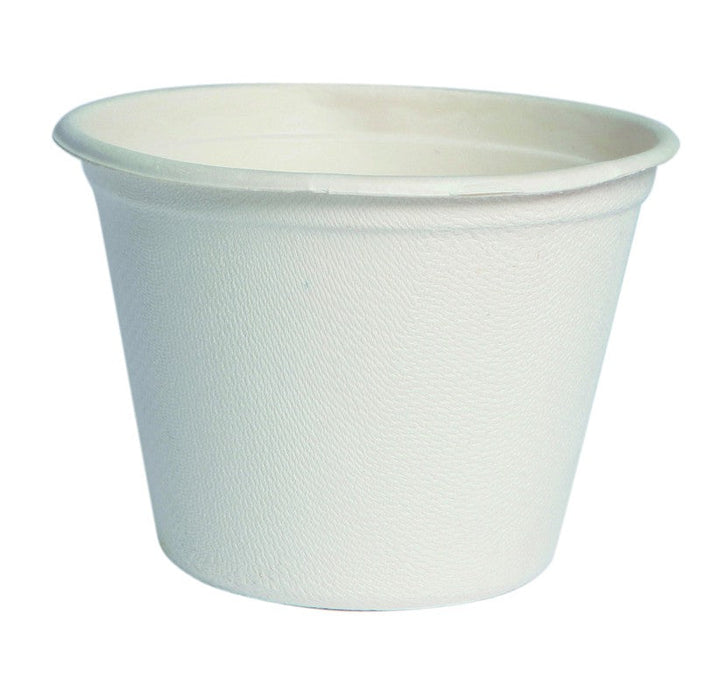 Pot à dessert blanc en pulpe de canne à sucre  H53mm 133ml - 1000Pcs