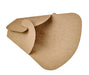 Funda para crepe tipo mariposa de cartón marrón 145x65mm A185mm - 50Uds