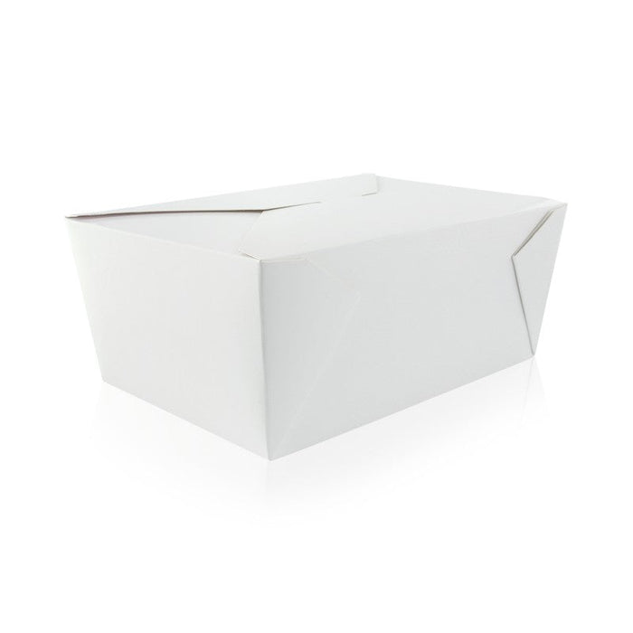 Boite repas carton blanc  226x167mm H92mm 3000ml-160Pcs
