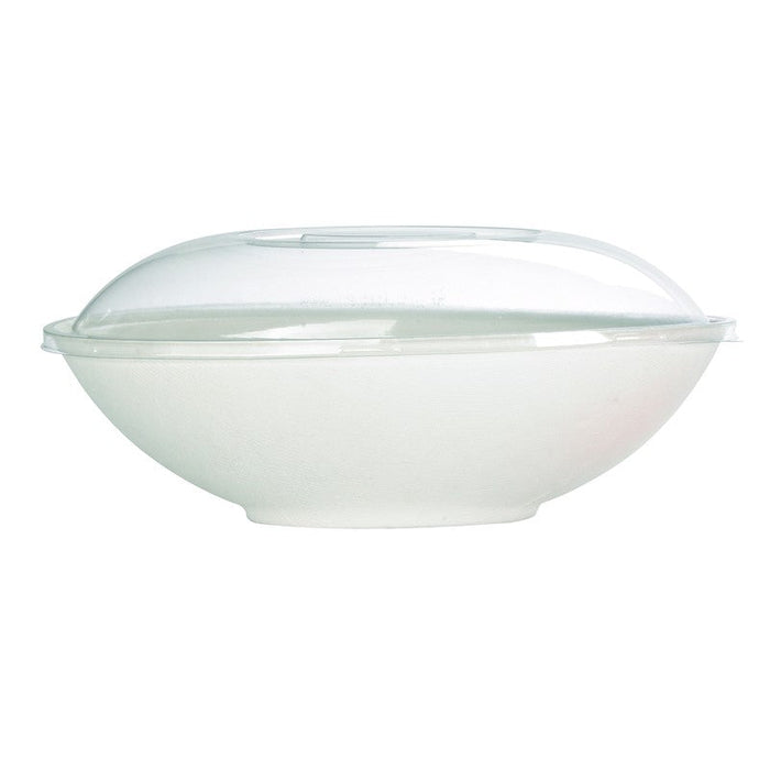 Bol ovale blanc en pulpe "BioNchic" 270x165mm H77mm 1500ml-100Pcs