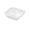 Couvercle plat transparent en plastique PET 205x205mm-300Pcs
