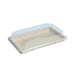 Bandeja sushi de pulpa con tapa transparente 216x135mm A40mm - 50Uds