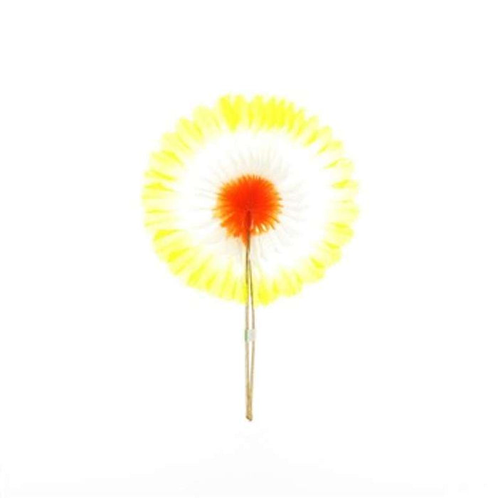Pic cocktail en bois à drapeau en forme de roue H114mm - 1Pcs