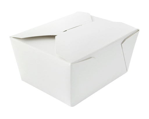 Caja de comida en cartón blanca con cierre 650ml 130x105mm A65mm - 50Uds