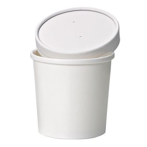 Vaso sopa de cartón con tapa 470ml A100mm - 25Uds