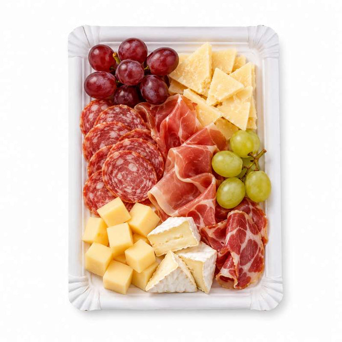 Assiette carton blanc rectangulaire-150Pcs