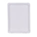 Plato rectangular blanco de cartón 270x200mm - 6Uds