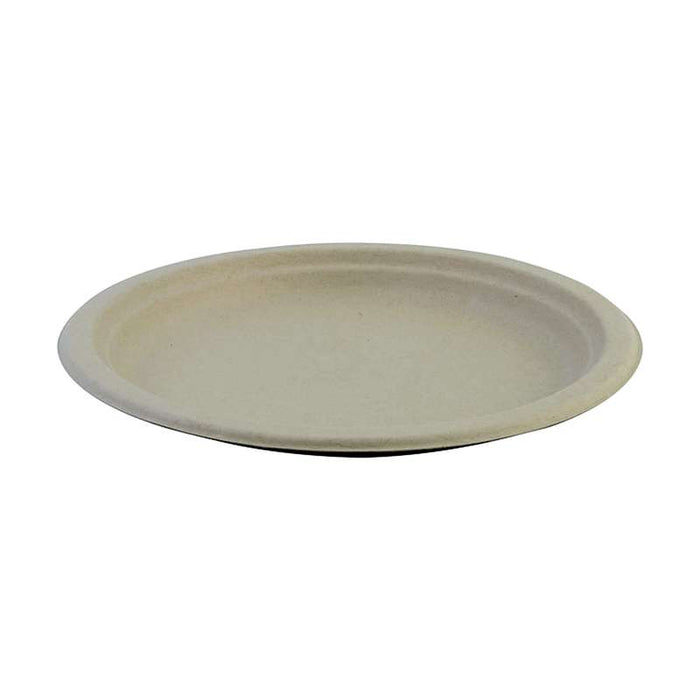 Assiette en pulpe ronde brune Ø180mm - 300Pcs