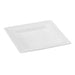 Plato blanco cuadrado a base de pulpa 260x260mm - 12Uds
