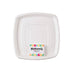 Plateau traiteur carré pulpe blanc 304x304mm H25mm-24Pcs