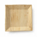 Assiette palmier carrée avec angles et bord inclinés "Areca" 270x270mm-24Pcs