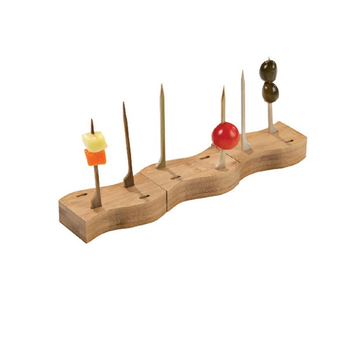 Piques bambou "Teppo Gushi" et support bambou pour 4 piques "Haya"    H19mm - 504Pcs