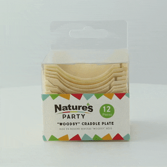 Mini assiette bois carrée 60x60mm H25mm-288Pcs