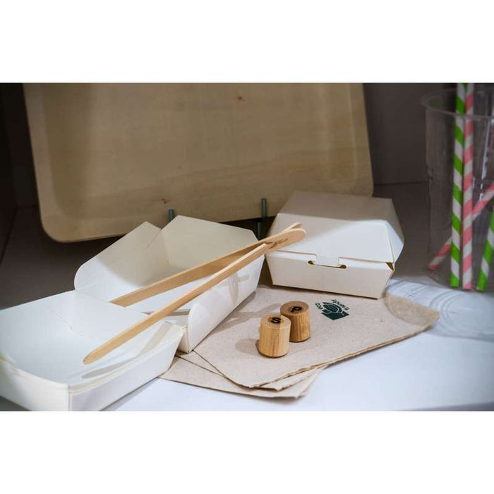 Paille en papier blanc Ø6mm H197mm - 300Pcs