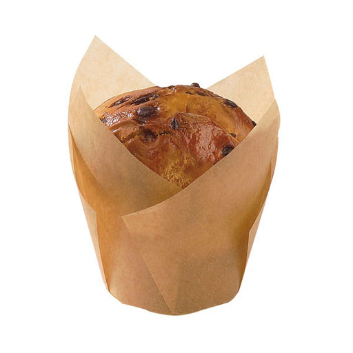 CAISSETTE DE CUISSON TULIPE MARRON SILICONE 150X150X45MM 24PCS/PET BOX, 6BOX/OPP BAG, 4BAG/CTN-576Pcs