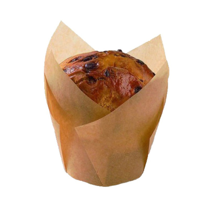 CAISSETTE DE CUISSON TULIPE MARRON SILICONE 175X175X60MM 12PCS/PET BOX, 6BOX/OPP BAG, 4BAG/CTN-288Pcs
