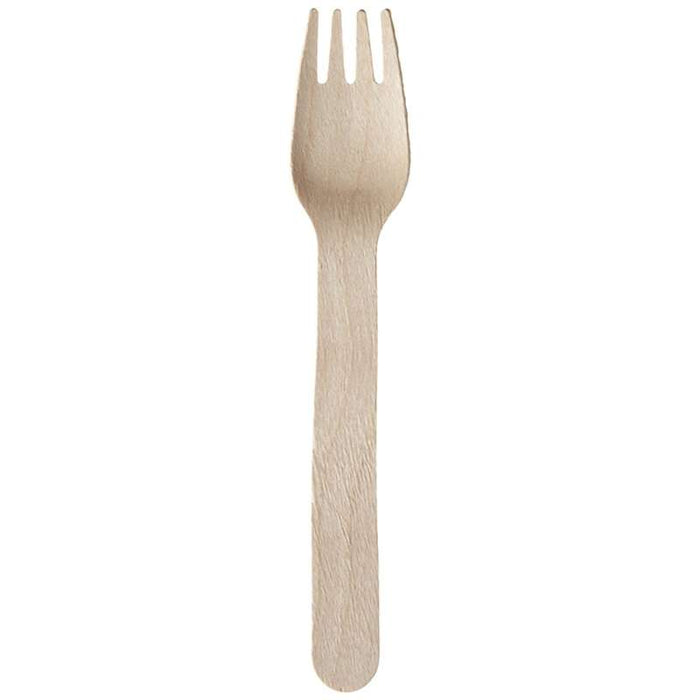 Fourchette en bois à 4 dents 158mm - 500Pcs