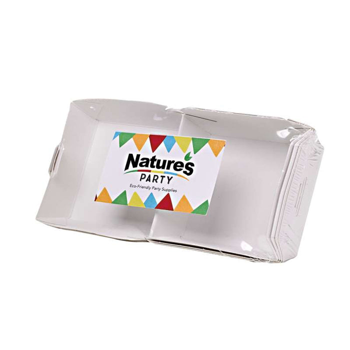 Petite boîte burger en carton blanc 90x90mm H50mm - 60Pcs