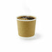 Gobelet carton laminé PLA double paroi kraft  H60mm 120ml - 300Pcs