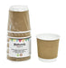 Gobelet carton laminé PLA double paroi kraft  H60mm 120ml - 300Pcs