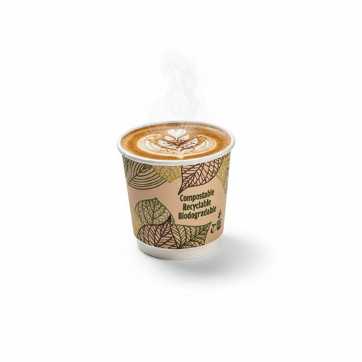 Gobelet carton laminé PLA double paroi  H93mm 230ml - 300Pcs
