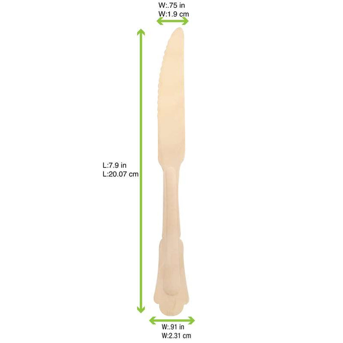 Couteau bois "Baroc Timber"  H205mm-288Pcs