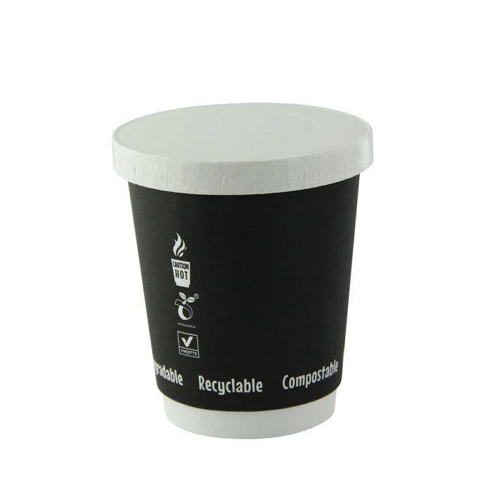 Couvercle carton blanc chaud et froid  H11mm-1000Pcs