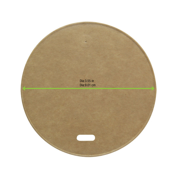 Couvercle carton kraft chaud et froid  H11mm-1000Pcs