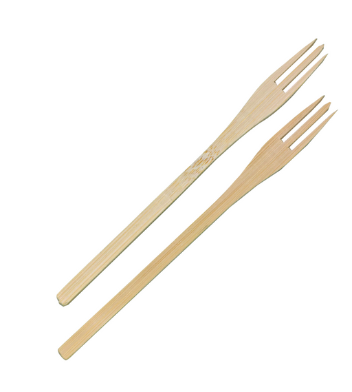 Trident Tenedor de bambú 140mm - 50Uds